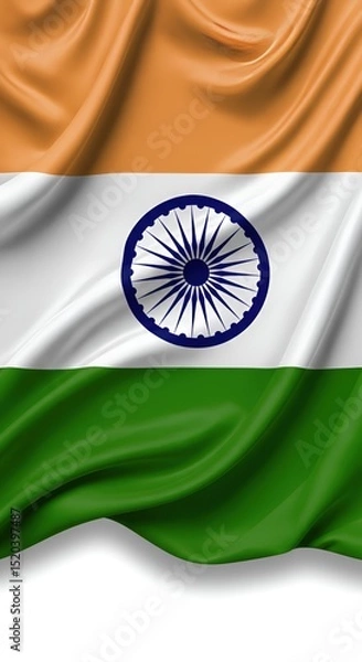 Fototapeta India Flag Symbol of National Pride  Heritage  and Unity