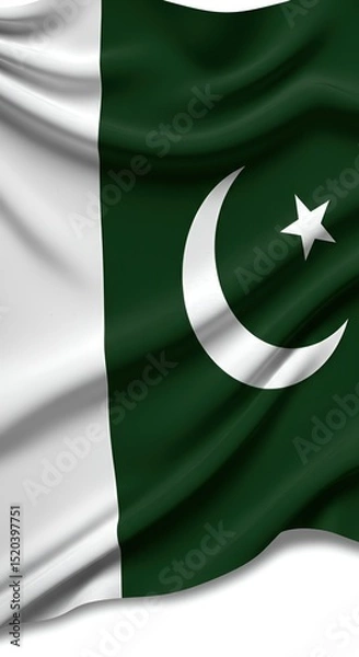 Obraz Pakistan Flag Symbol of National Identity and Heritage