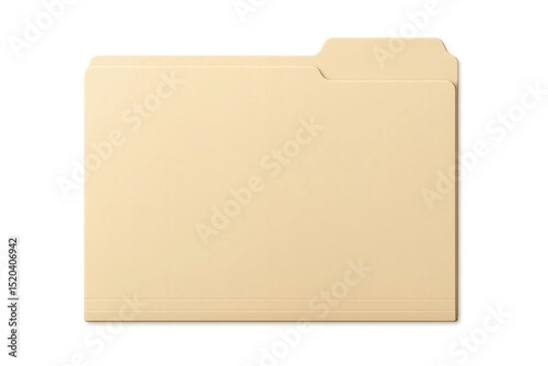 Fototapeta File folder organizing documents, storing paperwork, and managing information with transparent background