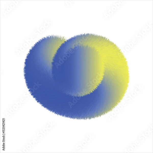 Obraz fluffy Abstract Blue and Yellow Gradient