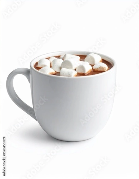 Obraz Taza de chocolate caliente con malvaviscos