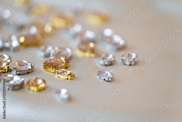 Fototapeta ラインストーンが煌めく美しい背景素材