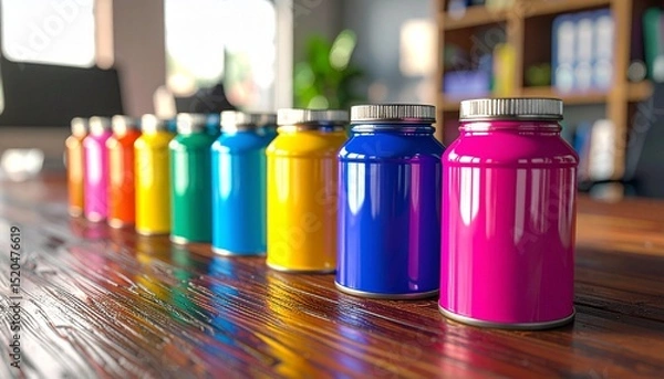 Fototapeta A snapshot of creativity in its raw form.  