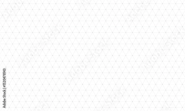 Obraz 三角形の角に丸い点が入った細い方眼線