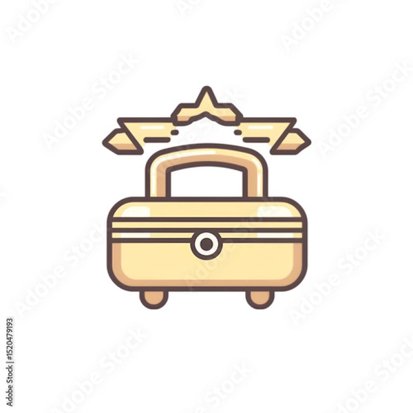 Obraz Week-end Bag On White Background