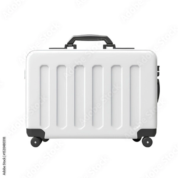 Obraz 3D briefcase icon a colorful 3D briefcase icon on white background
