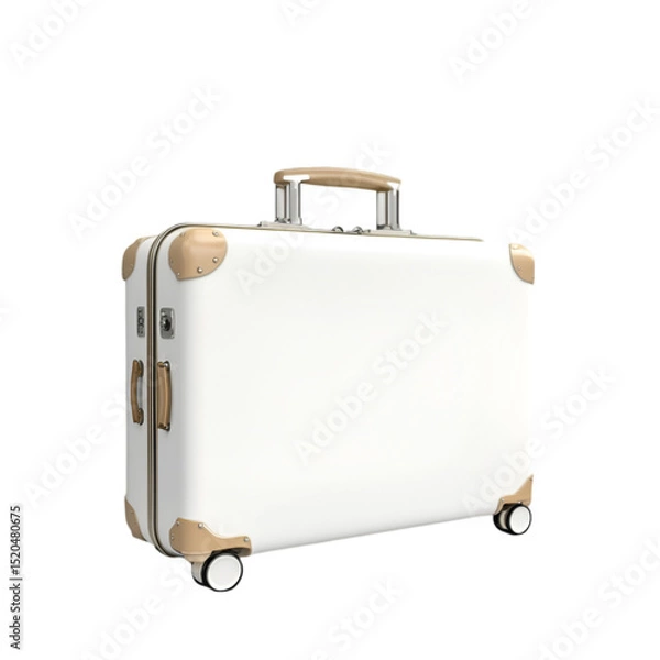 Obraz A suitcase on White background 