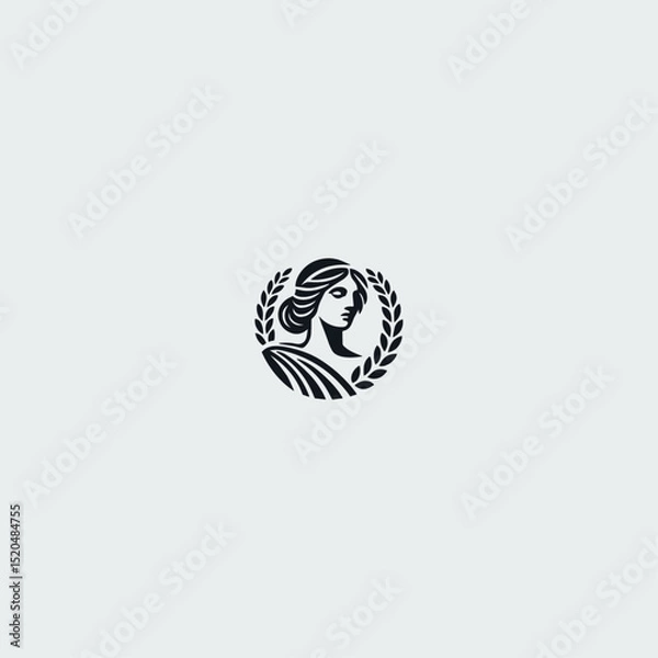 Obraz Goddess logo icon flat vector design