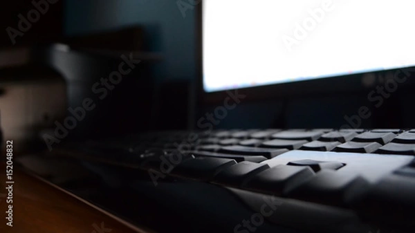 Fototapeta Computer Close up Keyboard