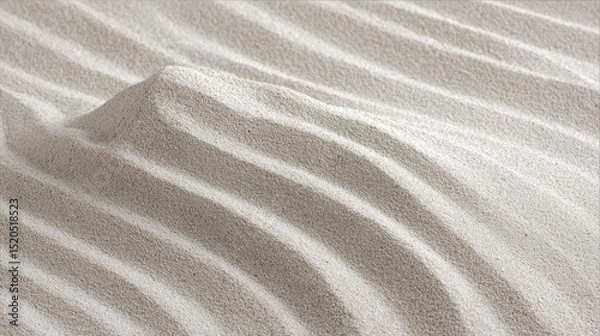 Fototapeta closeup of fresh sand with clean horizon fine grains and subtle textures