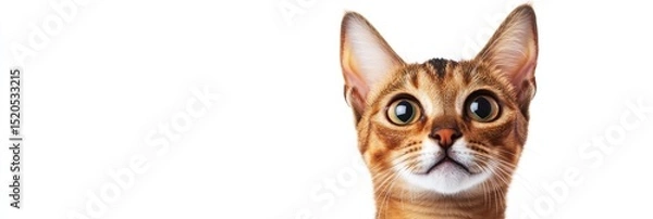 Obraz Adorable Abyssinian Cat Portrait