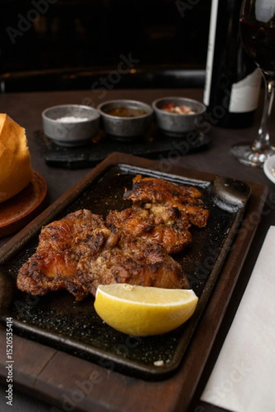 Obraz grilled meat with vegetables