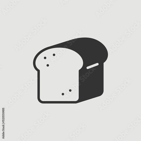 Obraz Vector Simple Isolated Bread Icon