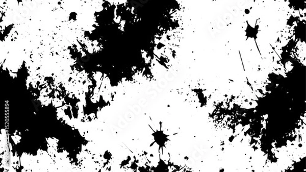 Fototapeta Bold Ink Splatters and Grunge Paint Texture for Abstract Backgrounds and Overlays