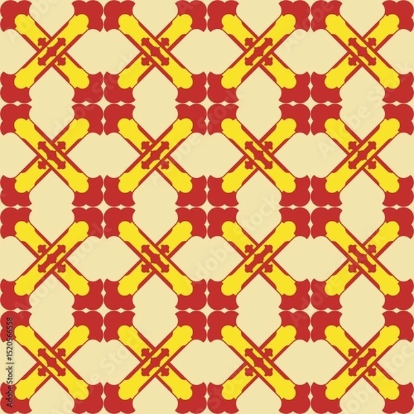 Fototapeta Abstract Ethnic Art, Geometric Design, Tribal Seamless Patterns, Fabric Patterns, Print Patterns, Art, Covers, Prints, Wallpaper, Carpet Design, Patterns on Products.