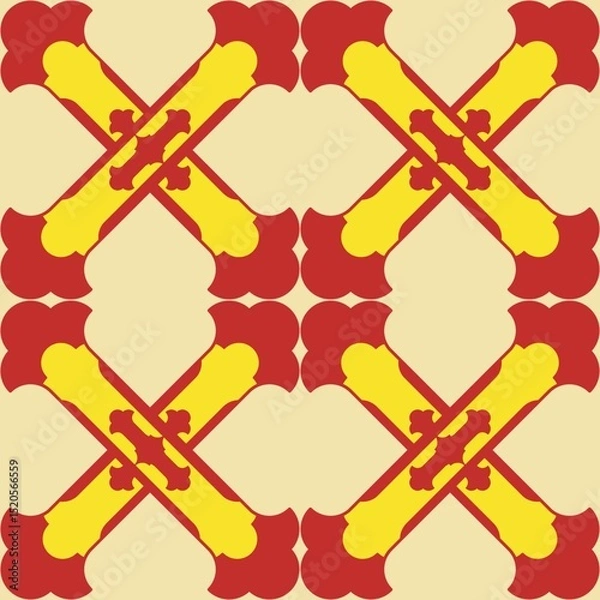 Fototapeta Abstract Ethnic Art, Geometric Design, Tribal Seamless Patterns, Fabric Patterns, Print Patterns, Art, Covers, Prints, Wallpaper, Carpet Design, Patterns on Products.