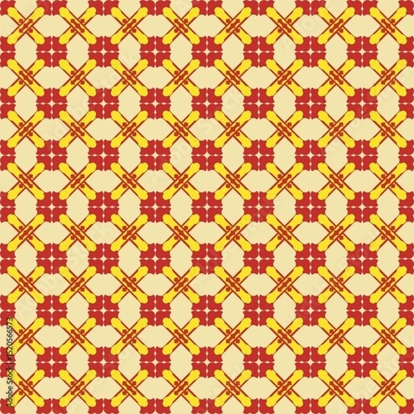 Fototapeta Abstract Ethnic Art, Geometric Design, Tribal Seamless Patterns, Fabric Patterns, Print Patterns, Art, Covers, Prints, Wallpaper, Carpet Design, Patterns on Products.