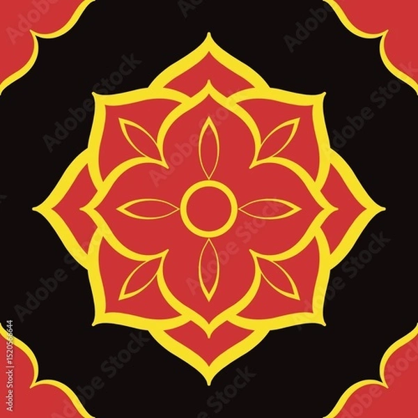Fototapeta Abstract Ethnic Art, Geometric Design, Tribal Seamless Patterns, Fabric Patterns, Print Patterns, Art, Covers, Prints, Wallpaper, Carpet Design, Patterns on Products.