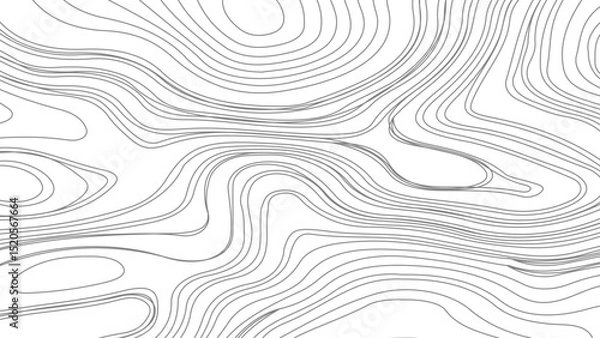Obraz Topographic contour map. similarcartography illustration. Business concept. Cartography Background. paper texture
