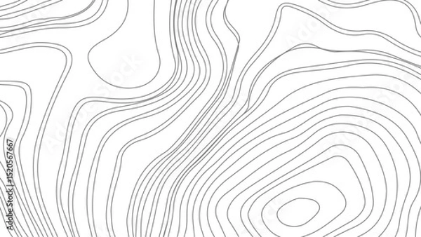 Obraz Topographic contour map. similarcartography illustration. Business concept. Cartography Background. paper texture
