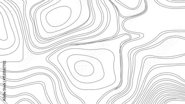 Obraz Topographic contour map. similarcartography illustration. Business concept. Cartography Background. paper texture
