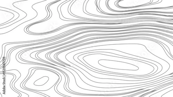 Obraz Topographic contour map. similarcartography illustration. Topography and geography map grid abstract backdrop. 