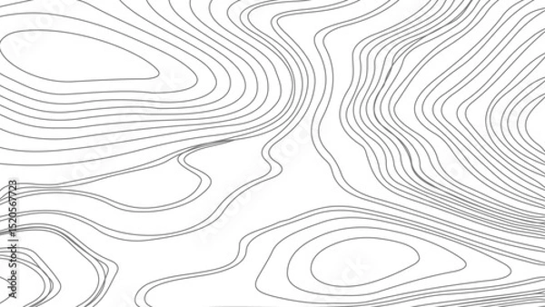 Obraz Topographic contour map. similarcartography illustration. Topography and geography map grid abstract backdrop. 