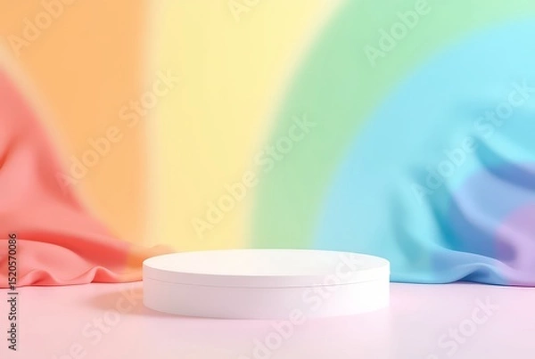 Obraz Minimal LGBT Podium Mockup