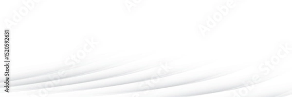 Fototapeta Abstract white and gray color with curve lines and dot pattern, halftone effect. Vector illustration.