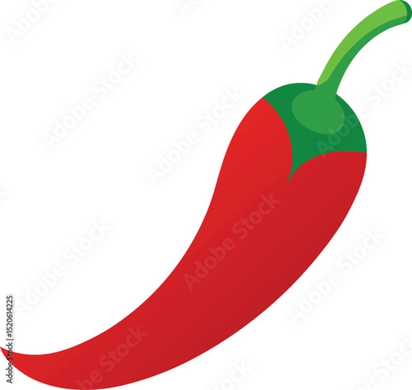Obraz chili pepper vector on white background  .eps