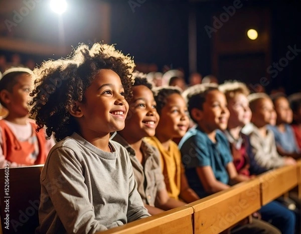 Fototapeta Children enjoying a performance