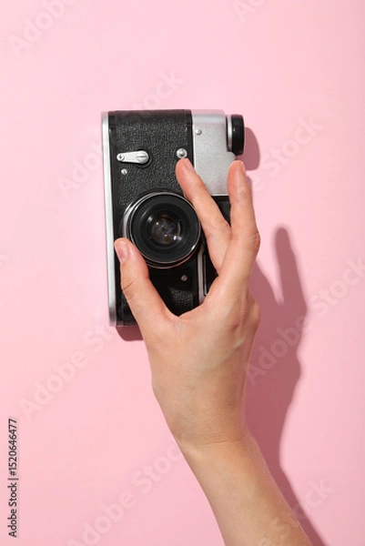 Obraz Retro camera, photo shooting on retro camera