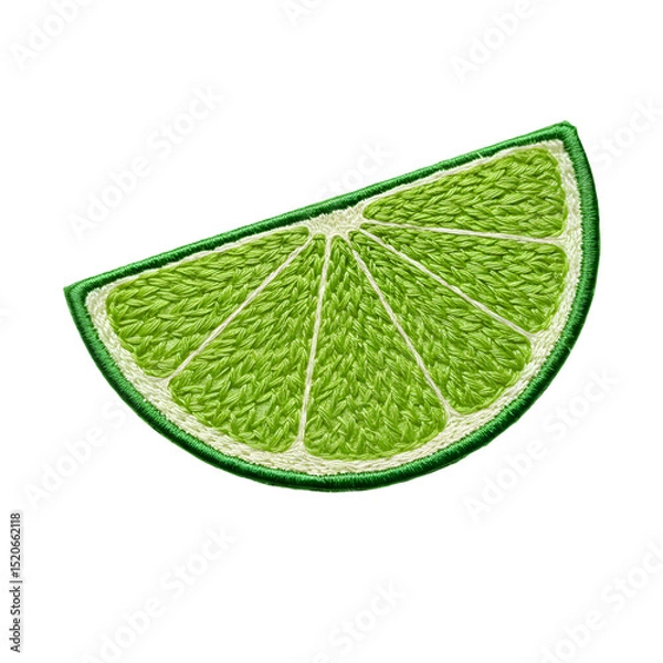 Obraz Lime Wedge transparent background