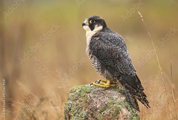 Fototapeta Peregrine Falcon ( Falco peregrinus )  close up