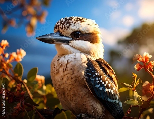 Fototapeta Kookaburra in blossom
