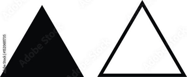 Fototapeta black and white black triangle white triangle minimalist geometric shapes black and white abstract art simple polygonal design 