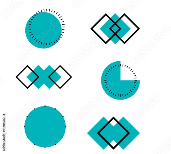 Fototapeta set of icons for your design