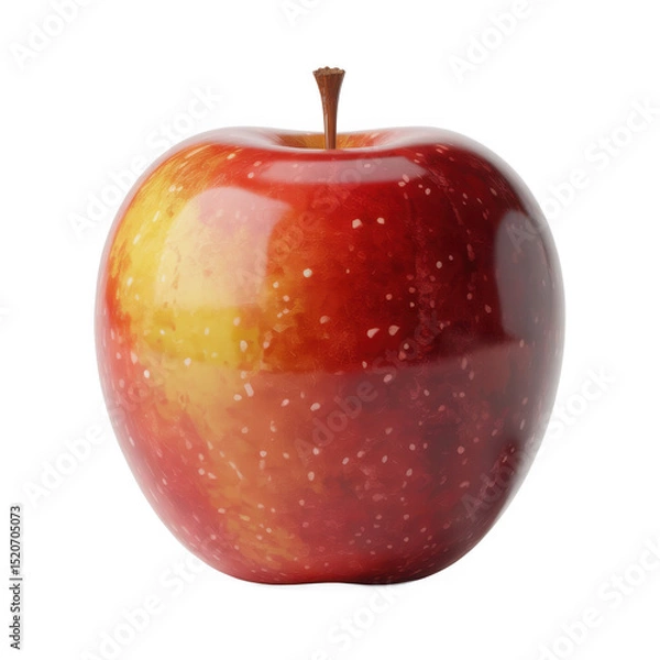 Fototapeta Red apple image isolated on transparent background