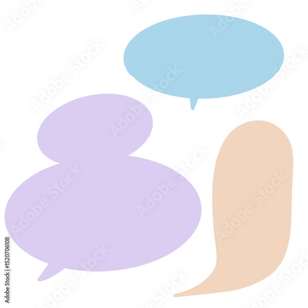 Obraz Round Shape conversation bubbles