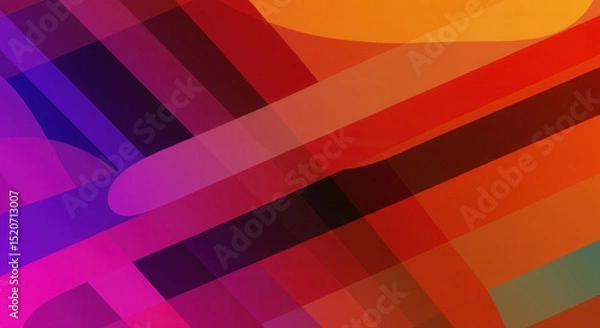 Fototapeta Vibrant abstract composition with geometric shapes