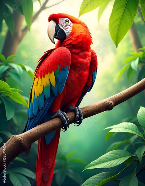 Obraz blue and yellow macaw ara