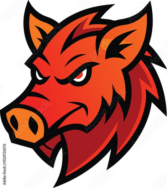 Obraz red fox mascot