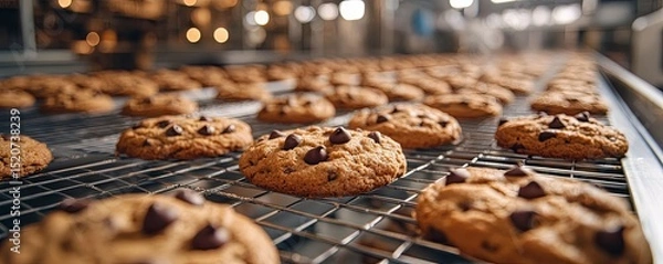 Obraz Chocolate Chip Cookies Baking Process