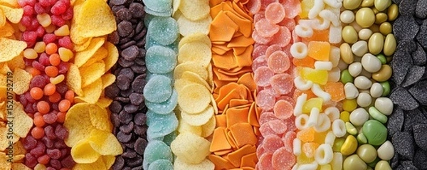 Obraz Assorted Candies and Snacks