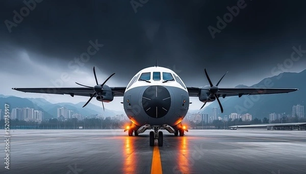 Obraz Airplane on Runway