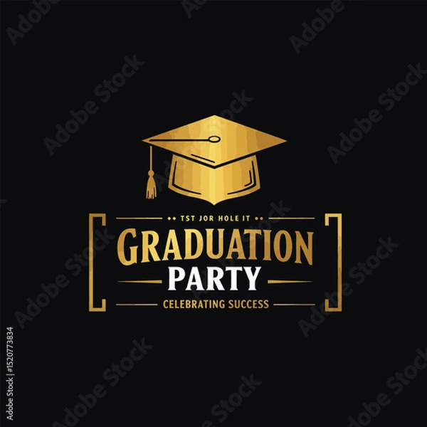 Fototapeta Class of 2026 - Typography. black text isolated white background. Vector illustration of a graduating class of 2026. graphics elements for t-shirts, and the idea for the sign