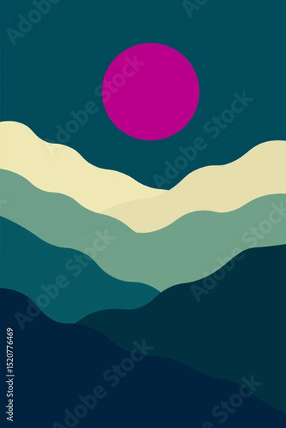 Obraz Nature, Simplified wallpaper Between Silence and Light 