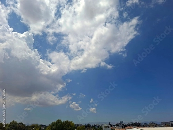 Obraz blue sky with clouds