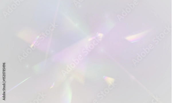 Fototapeta PNG crystal diamond sparkle on glowing background with neon light, transparent effect and prism shine PNG, where every beam reflects a crystal and light wraps around the crystal.