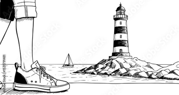 Obraz lighthouse on the sea